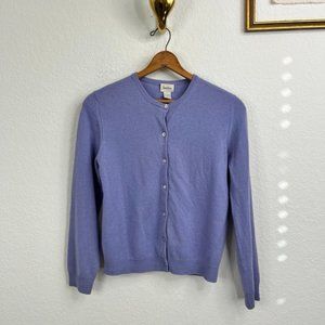 Neiman Marcus Lilac Lavender Cashmere Cardigan